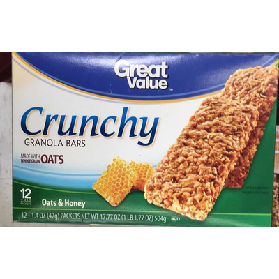 Crunchy Granola Bar, Oats & Honey