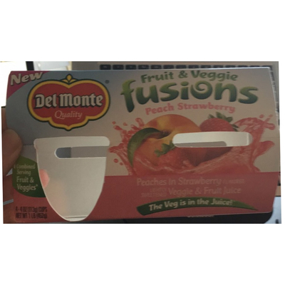 Fruit & Veggie Fusions, Peach Strawberry