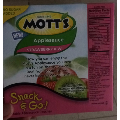 Applesauce, Strawberry Kiwi