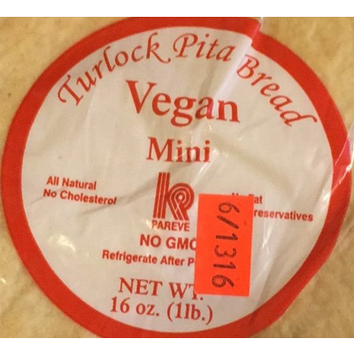 Pita Bread, Vegan Mini