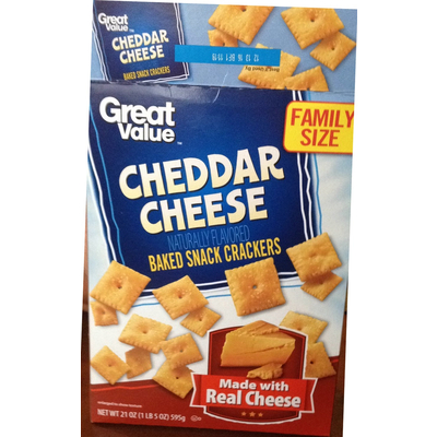 Cheddar Cheese Baked Snack Crackers