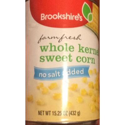 Whole Kernel Sweet Corn, No Salt Added