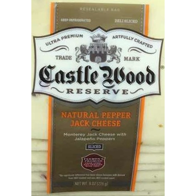 Natural Pepper Jack Cheese, Sliced