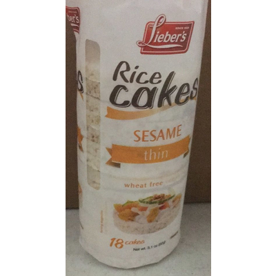 Rice Cakes, Sesame Thin