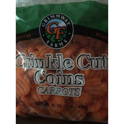 Crinkle Cut Coins Carrots
