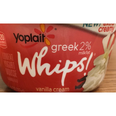Whips!, 2% Milkfat Greek Yogurt, Vanilla Cream