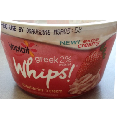 Greek Whips Strawberries 'n Cream