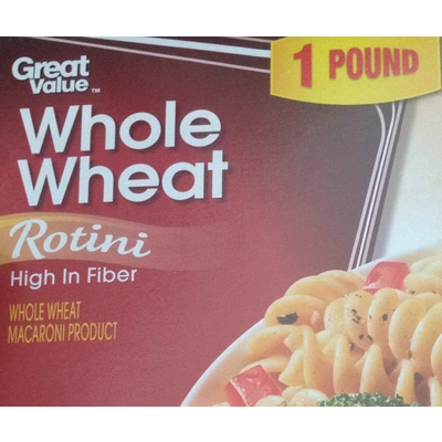 Whole Wheat Pasta, Rotini