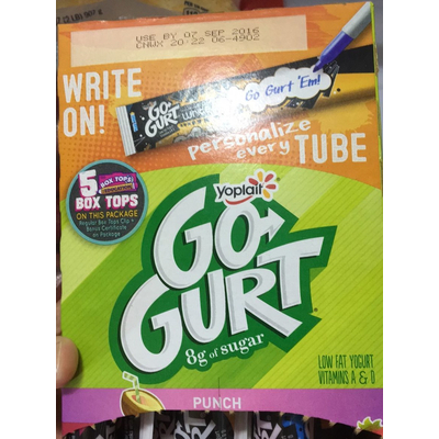 Go Gurt Low Fat Yogurt, Punch