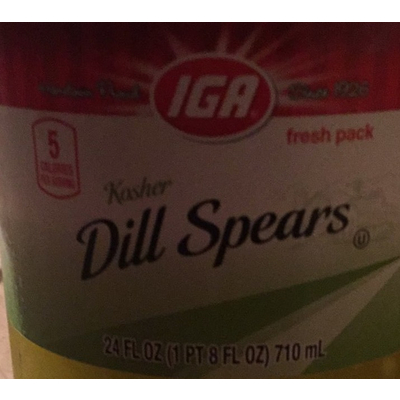 Kosher Dill Spears