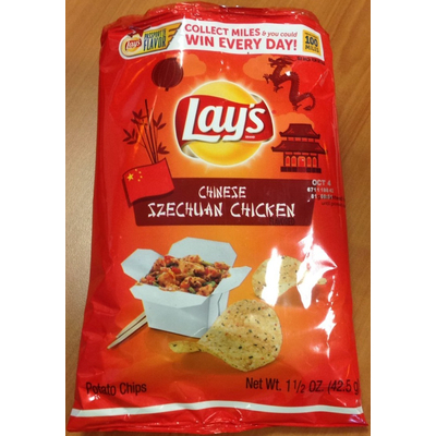 Potato Chips, Chinese Szechuan Chicken