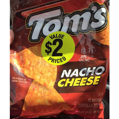 Tortilla Chips, Nacho Cheese