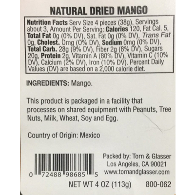 Natural Dried Mango