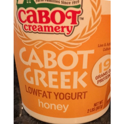 Cabot Greek, Lowfat Yogurt, Honey