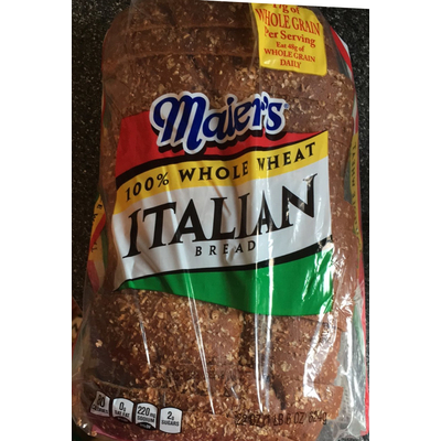 Italian Bread, Whole Wheat