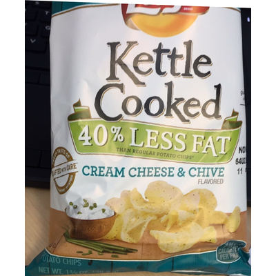 Kettle Cooked Potato Chips, Cream Cheese & Chive