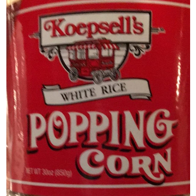 Popping Corn, White Rice