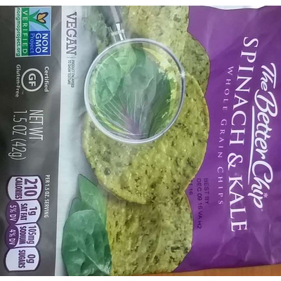 Whole Grain Chips, Spinach & Kale