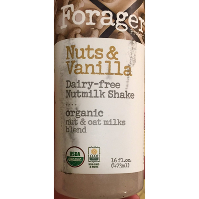 Dairy-free Nutmilk Shake, Organic Nut & Oat Milks Blend, Nuts & Vanilla