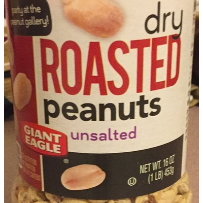 Dry Roasted Peanuts, Unsalted