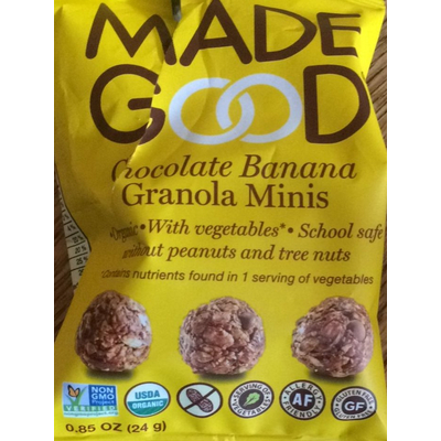 Chocolate Banana Granola Minis