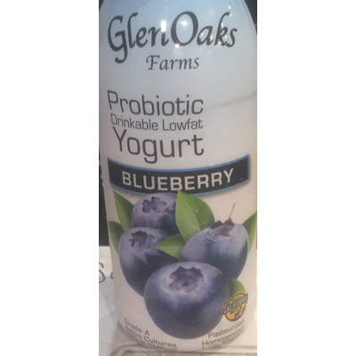 Probiotic Drinkable Lowfat Yogurt, Blueberry