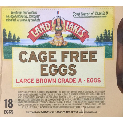 Cage Free Large Brown Grade A Eggs