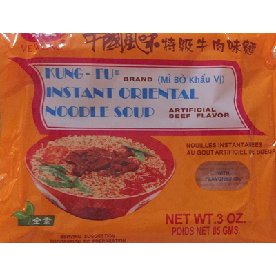 Instant Oriental Noodle Soup, Beef