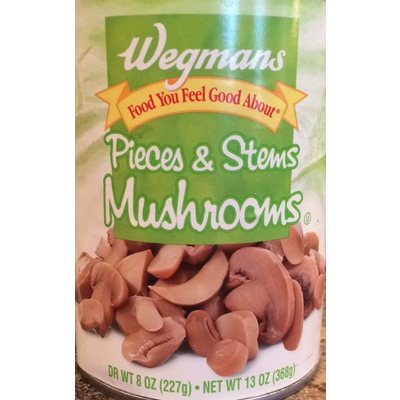 Mushrooms, Pieces & Stems