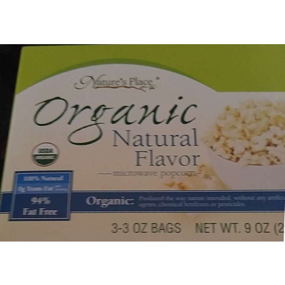 Organic Popcorn, Natural