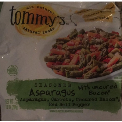 Seasoned Asparagus with Uncured Bacon