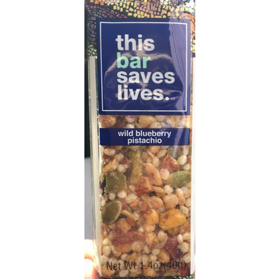 Wild Blueberry Pistachio Bar