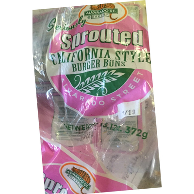 Burger Buns, Sprouted California Style