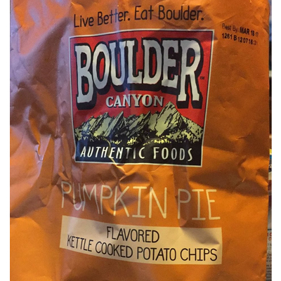 Flavored Kettle Cooked Potato Chips, Pumpkin Pie