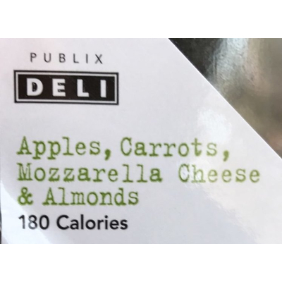 Apples, Carrots, Mozzarella Cheese & Almonds