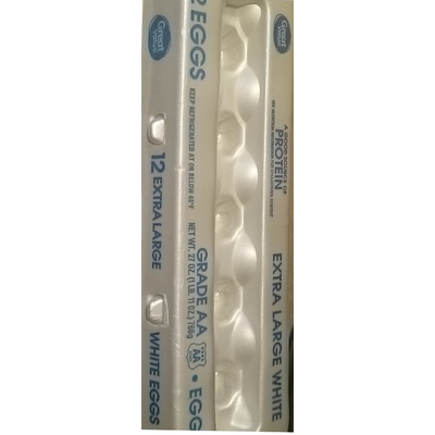 Grade AA Extra Large White Eggs
