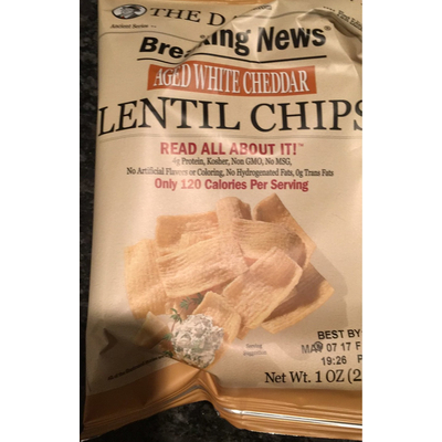 Lentil Chips, Aged White Cheddar