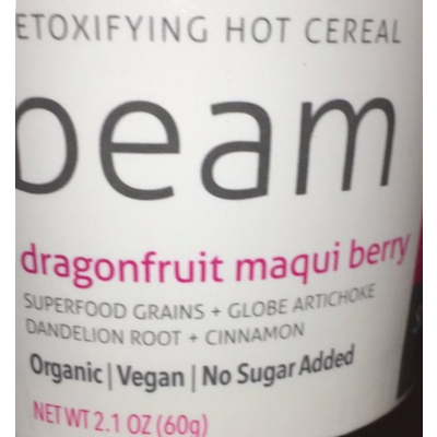Beam Detoxifying Hot Cereal, Dragonfruit Maqui Berry
