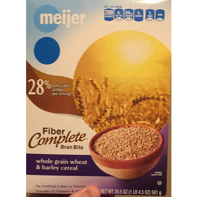 Whole Grain Wheat & Barley Cereal, Fiber Complete Bran Bits