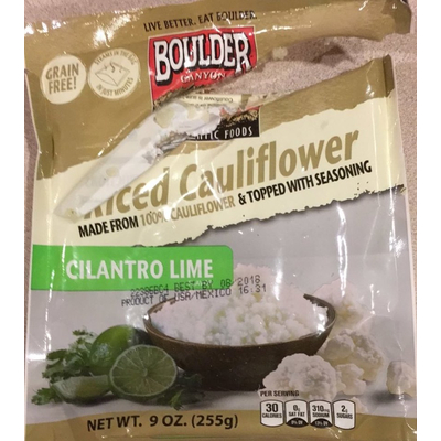 Riced Cauliflower, Cilantro Lime