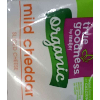 Sliced Cheese, Mild Cheddar, Organic