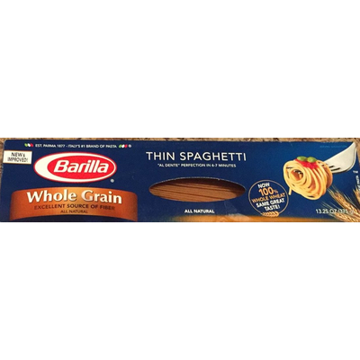 Thin Spaghetti, Whole Grain