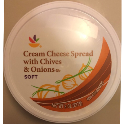 Cream Cheese Spread, with Chives & Onions, Soft