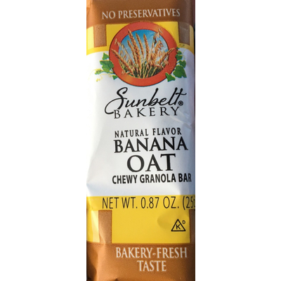 Chewy Granola Bar, Banana Oat