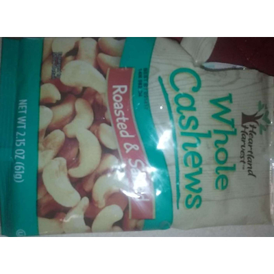 Whole Cashews, Roasted & Salted