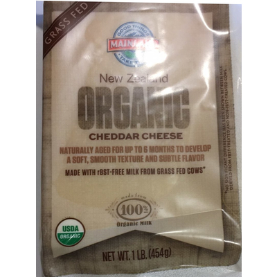 Cheddar Cheese, Organic