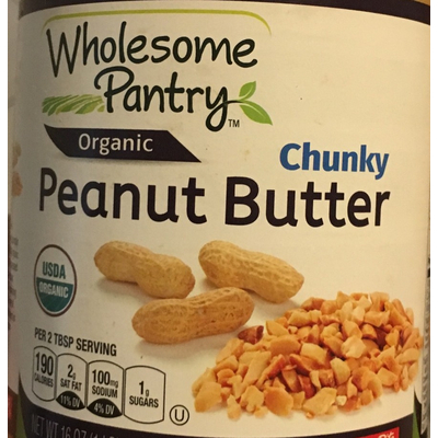 Organic Peanut Butter, Chunky