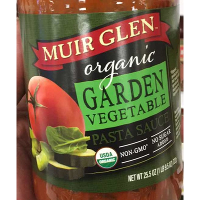 Organic Pasta Sauce, Garden Vegetable