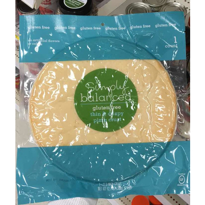 Thin & Crispy Pizza Crust, Gluten Free