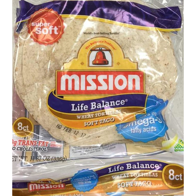 Life Balance Wheat Tortillas, Soft Taco